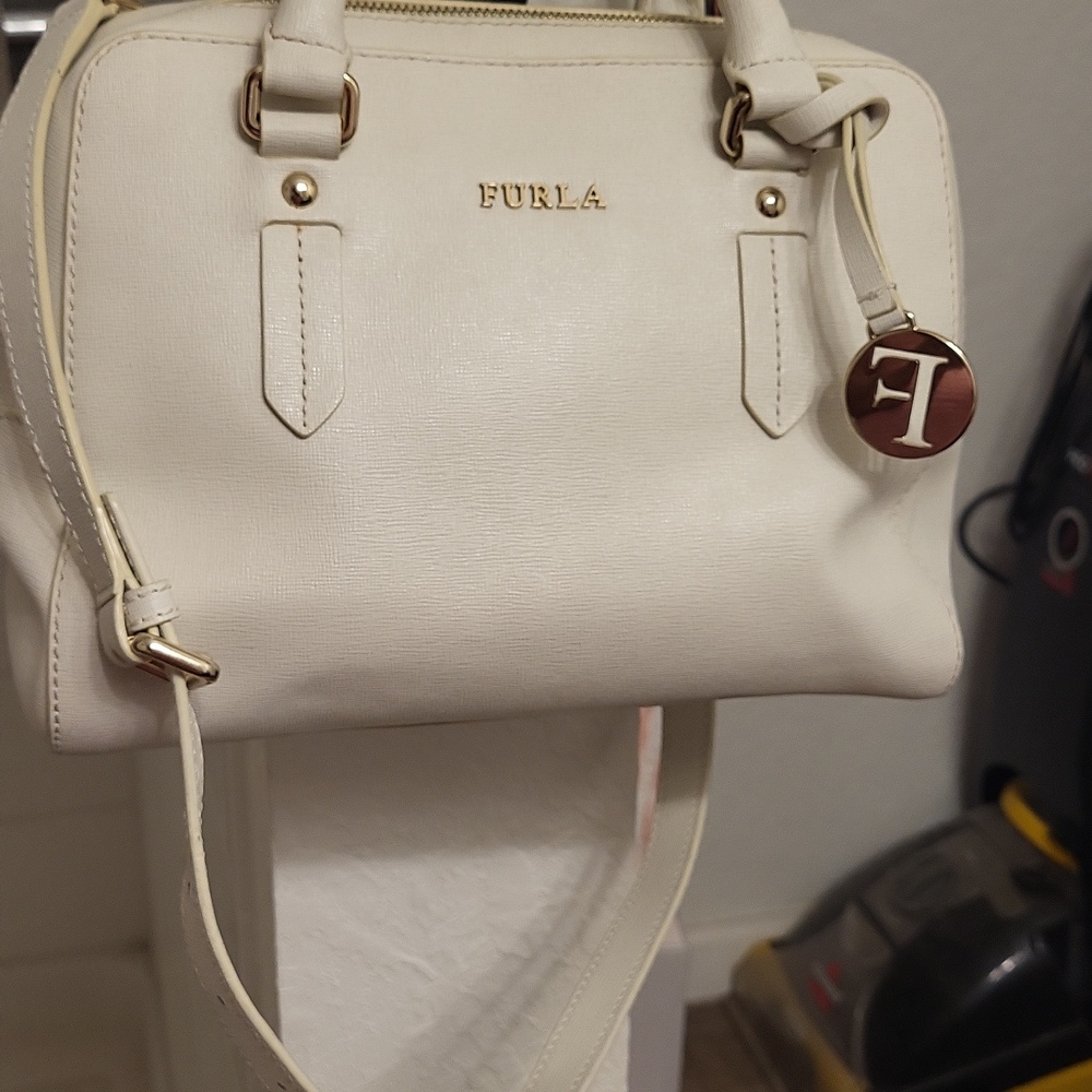 Furla Creme Crossbody Bag - Picture 3 of 16